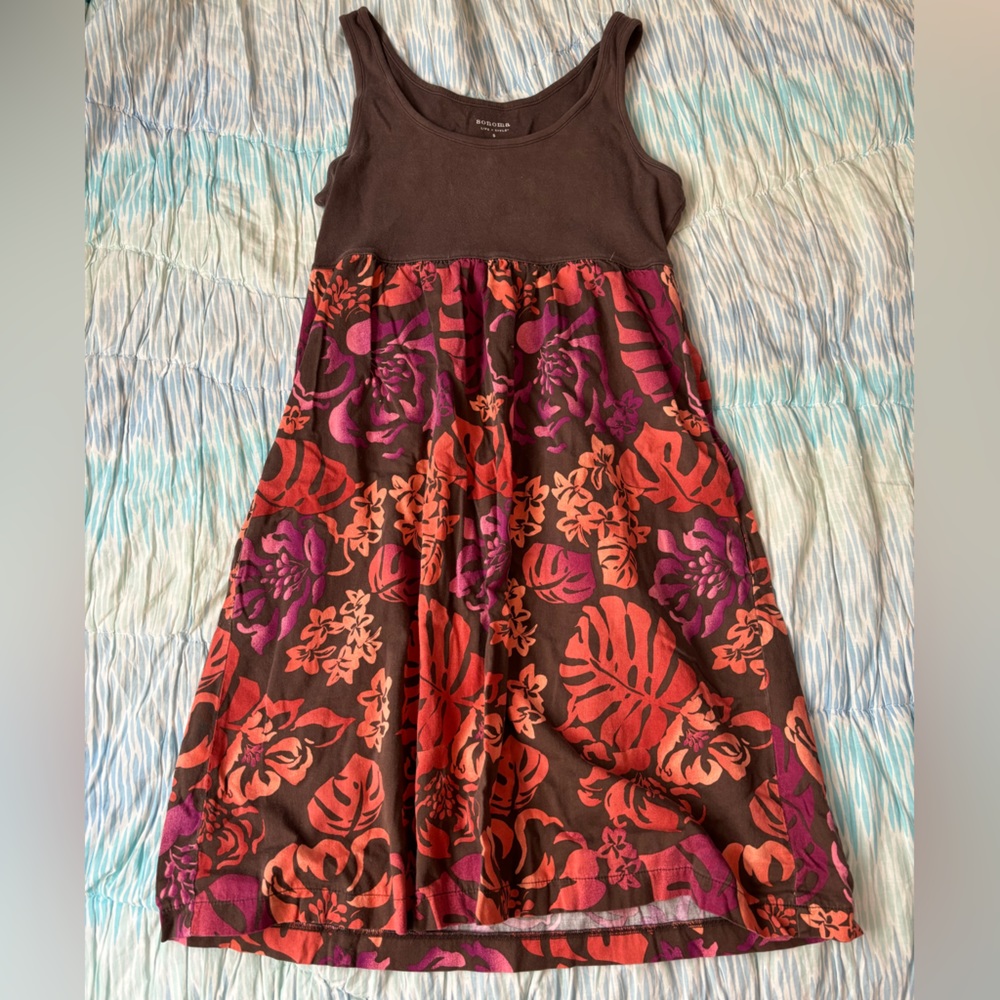 tropical flower comfy dress